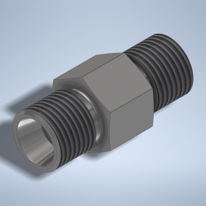 Stainless steel High Pressure Adapter M/M M16x1,5-24° to M16x1,5-24° 2000 bar