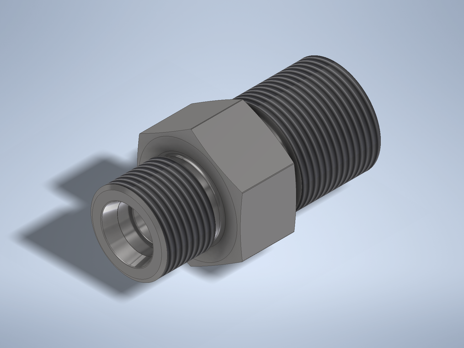 Stainless steel High Pressure Adapter M/M M20x1,5-24° to M24x1,5-24° 1500 bar
