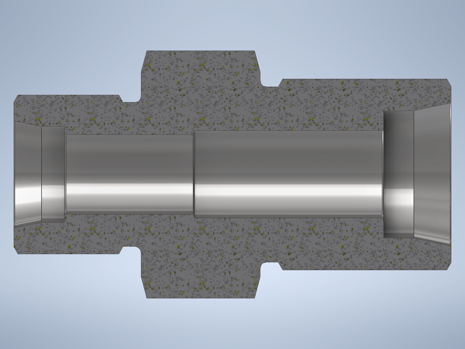Stainless steel High Pressure Adapter M/M M20x1,5-24° to M24x1,5-24° 1500 bar - Image 2