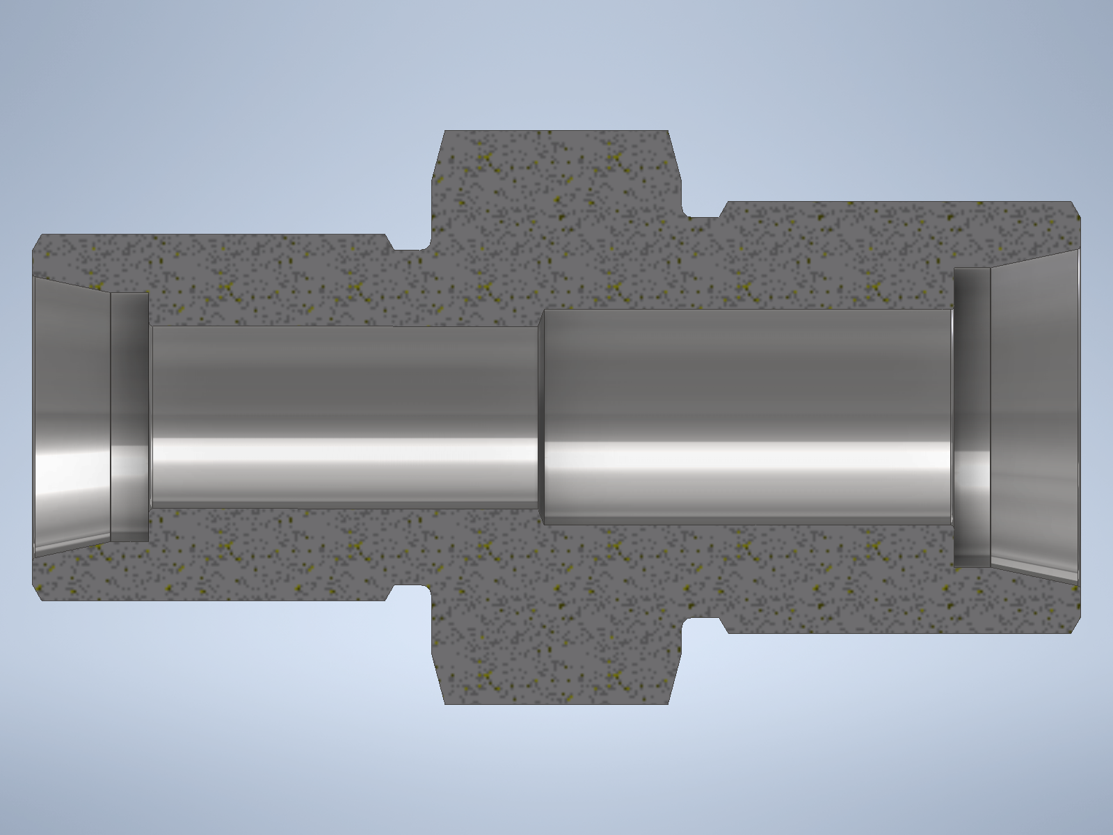 Stainless steel High Pressure Adapter M/M M22x1,5-24° to M26x1,5-24° 1500 bar - Image 2