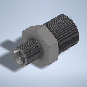 Stainless steel High Pressure Adapter M/M M22x1,5-24° to M36x2-24° 1500 bar