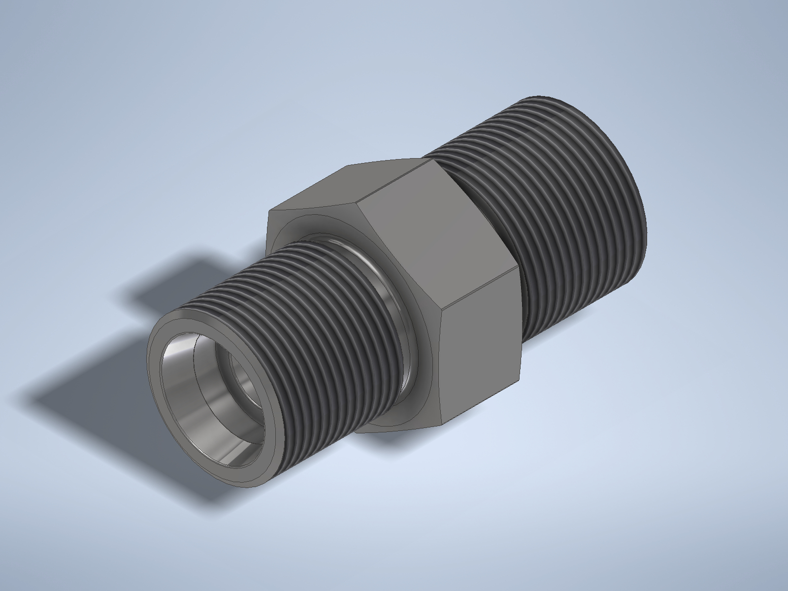 Stainless steel High Pressure Adapter M/M M24x1,5-24° to M26x1,5-24° 1500 bar