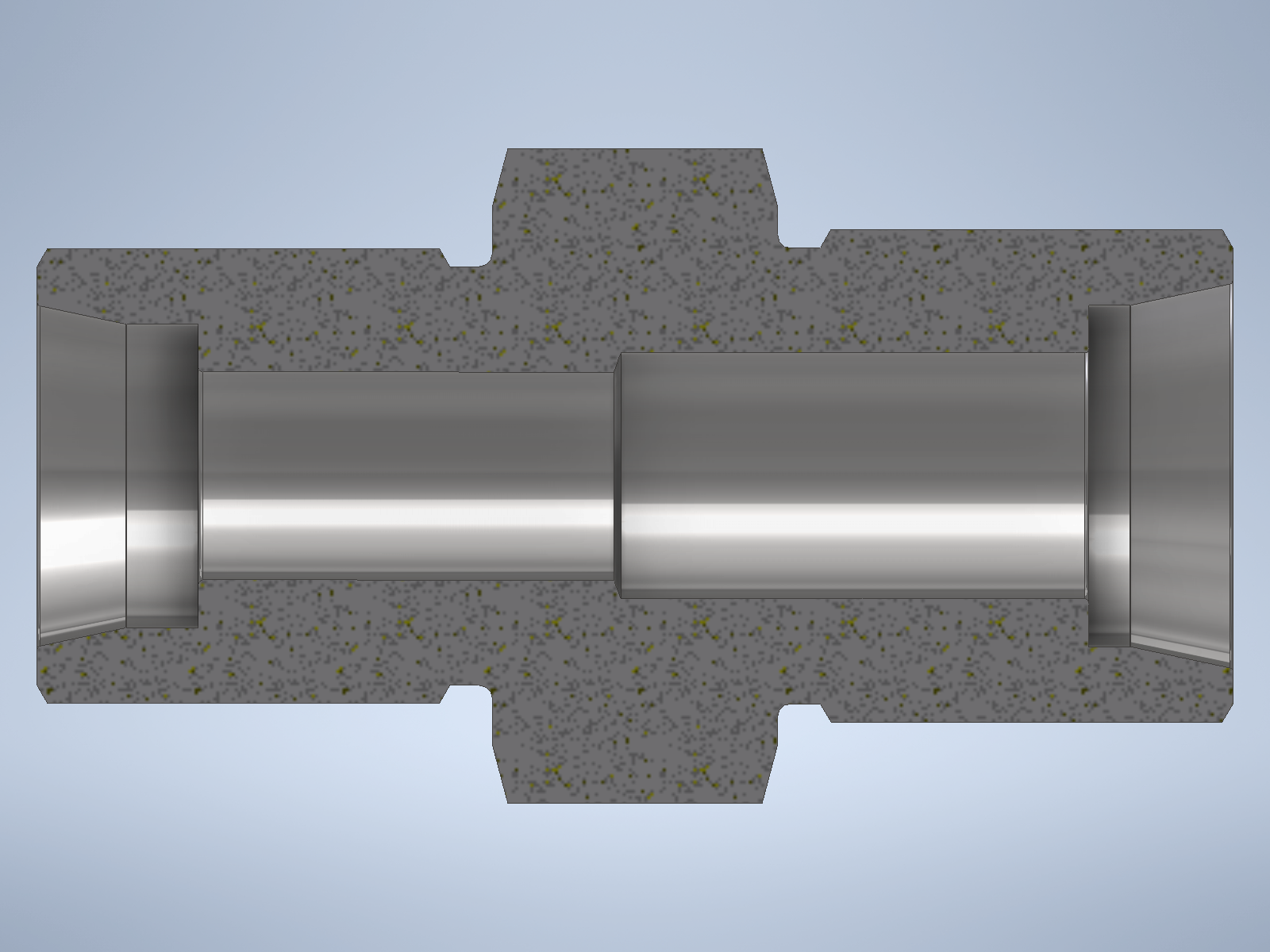 Stainless steel High Pressure Adapter M/M M24x1,5-24° to M26x1,5-24° 1500 bar - Image 2