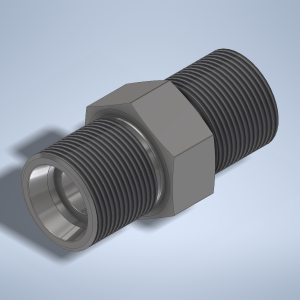 Stainless steel High Pressure Adapter M/M M26x1,5-24° to M26x1,5-24° 1500 bar