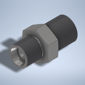 Stainless steel High Pressure Adapter M/M M26x1,5-24° to M30x1,5-24° 1500 bar