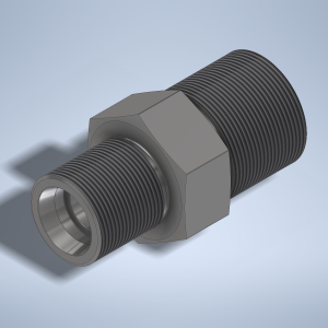 Stainless steel High Pressure Adapter M/M M30x1,5-24° to M38x1,5-24° 1000 bar