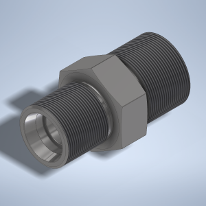 Stainless steel High Pressure Adapter M/M M36x2-24° to M42x2-24° 1000 bar