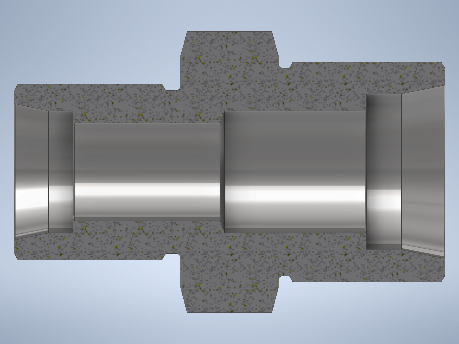 Stainless steel High Pressure Adapter M/M M36x2-24° to M45x1,5-24° 1000 bar - Image 2