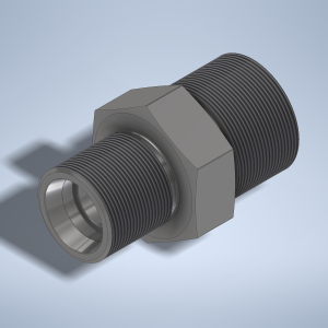 Stainless steel High Pressure Adapter M/M M36x2-24° to M45x2-24° 1000 bar