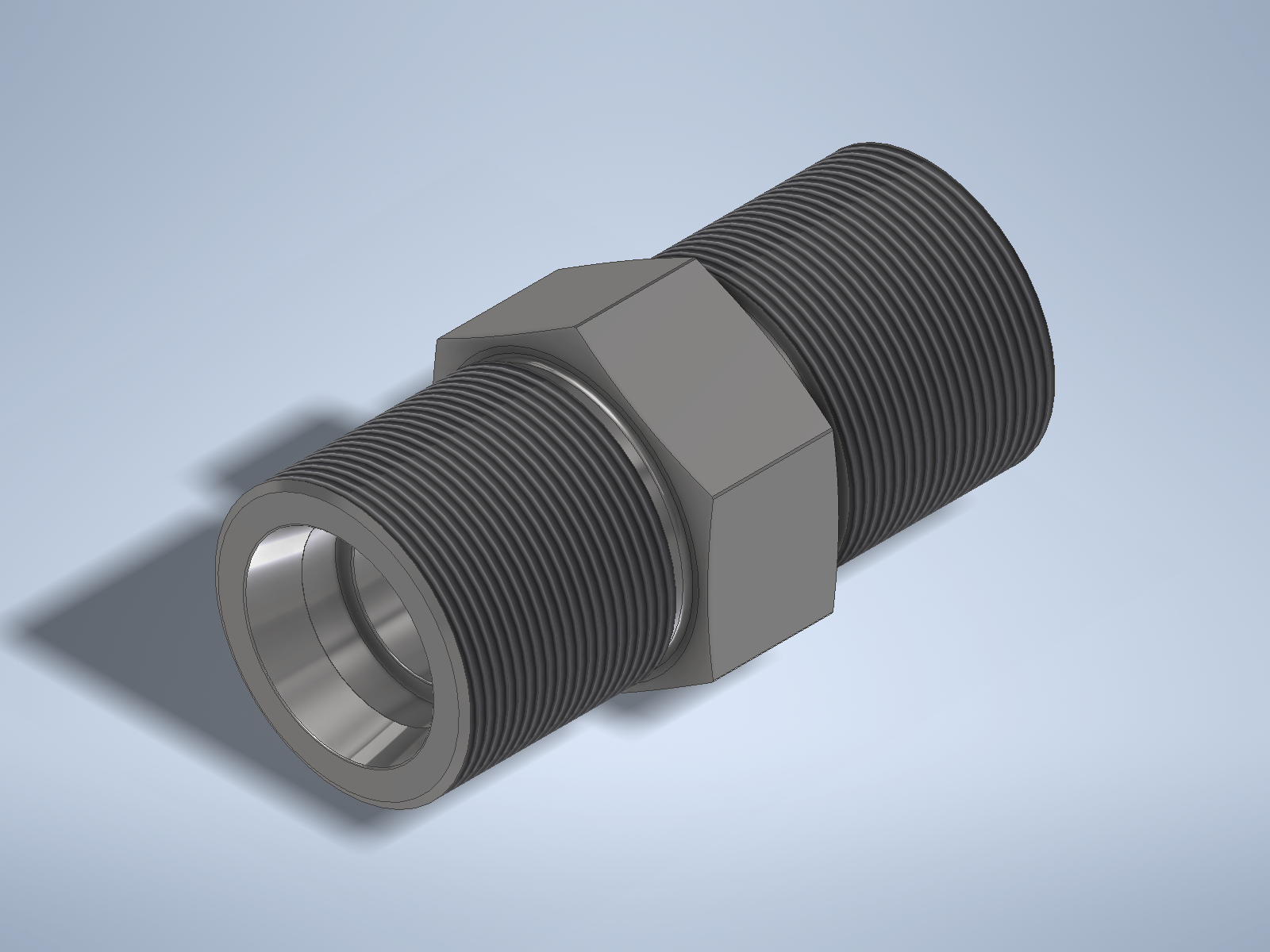 Stainless steel High Pressure Adapter M/M M38x1,5-24° to M38x1,5-24° 1000 bar