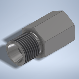 Stainless steel High Pressure Adapter M/F M16x1,5-24° to M12x1,5-F 2000 bar