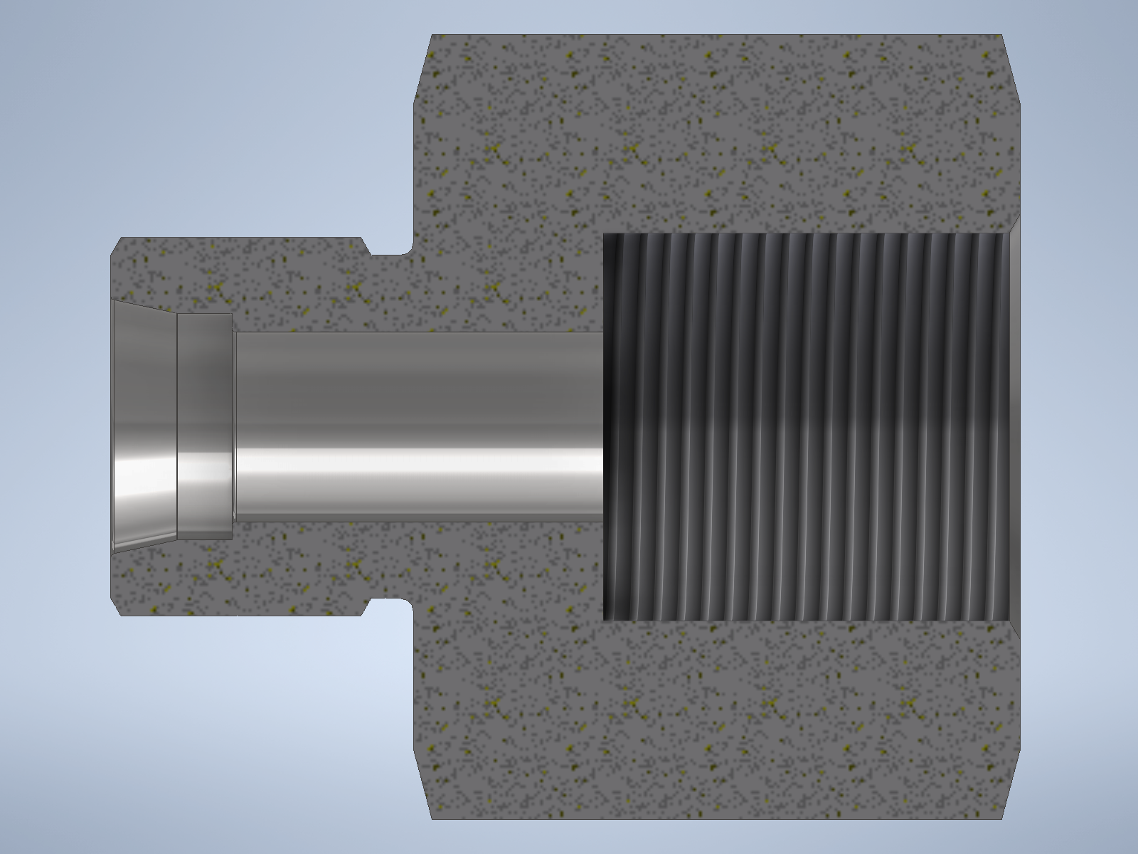 Stainless steel High Pressure Adapter M/F M20x1,5-24° to M22x1,5-F 1500 bar - Image 2