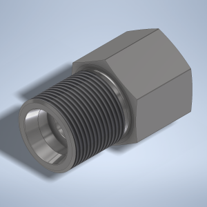 Stainless steel High Pressure Adapter M/F M24x1,5-24° to M20x1,5-F 1500 bar