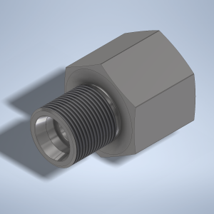 Stainless steel High Pressure Adapter M/F M24x1,5-24° to M26x1,5-F 1500 bar