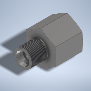 Stainless steel High Pressure Adapter M/F M24x1,5-24° to M30x2-F 1500 bar