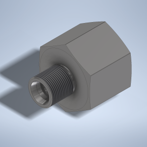 Stainless steel High Pressure Adapter M/F M24x1,5-24° to M36x2-F 1500 bar