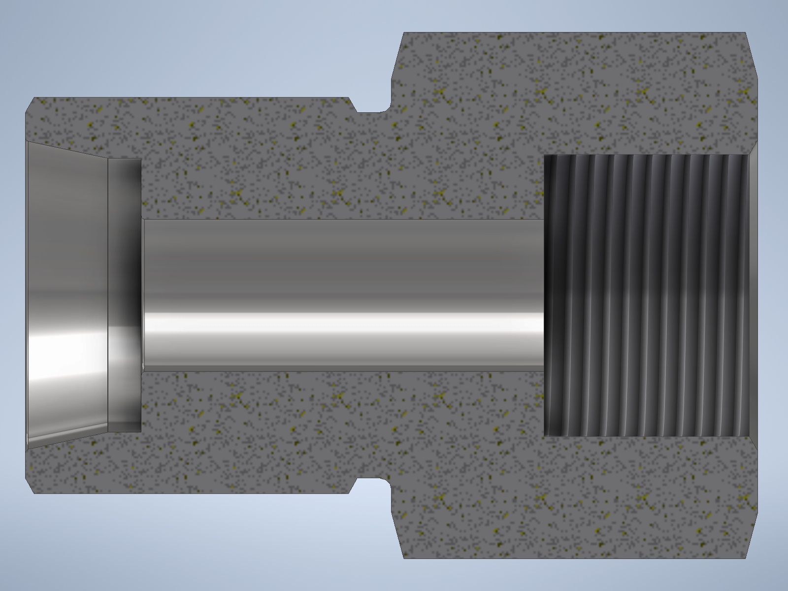 Stainless steel High Pressure Adapter M/F M26x1,5-24° to M20x1,5-F 1500 bar - Image 2