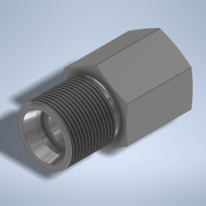 Stainless steel High Pressure Adapter M/F M26x1,5-24° to M22x1,5-F 1500 bar