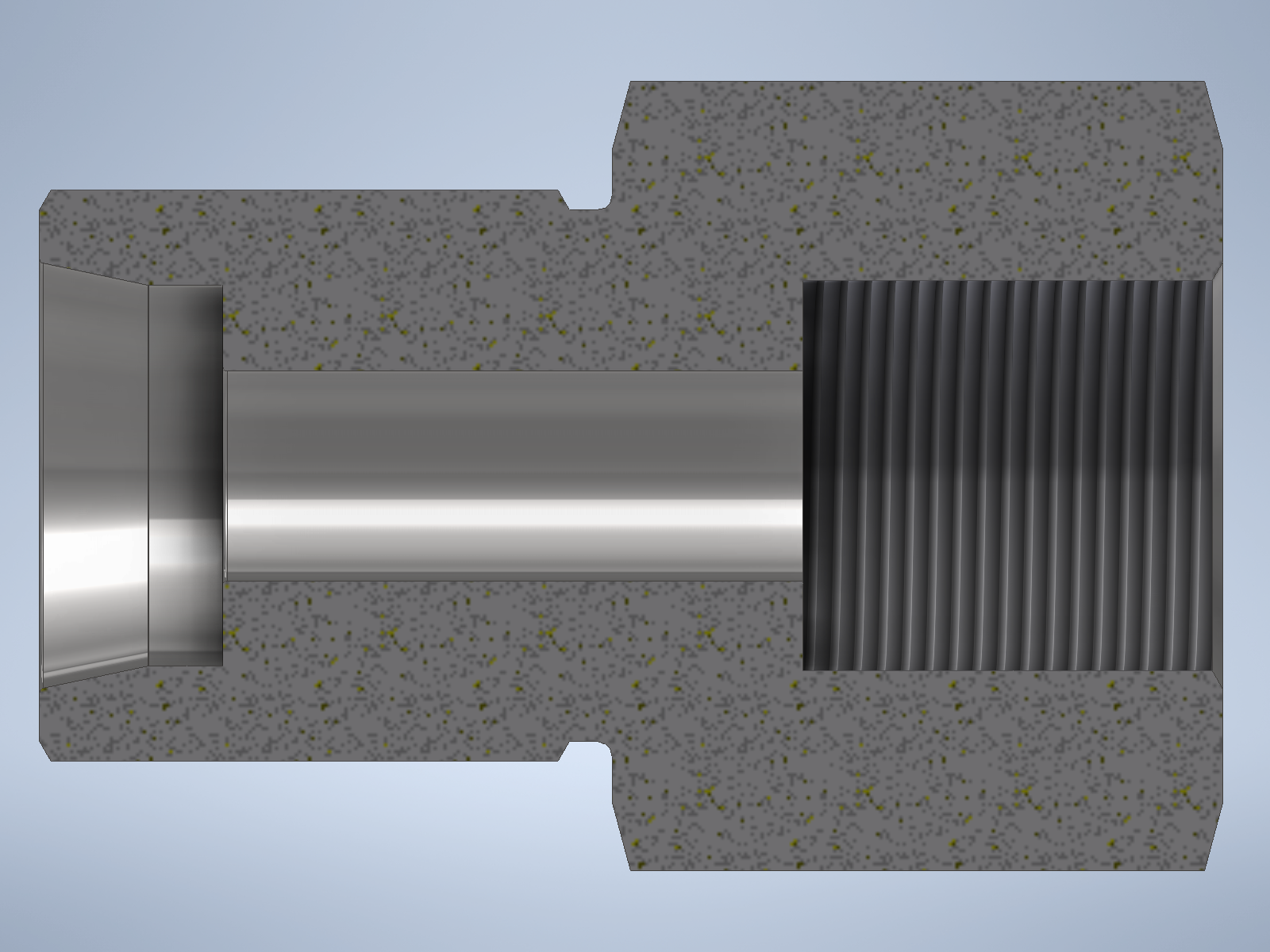Stainless steel High Pressure Adapter M/F M30x1,5-24° to M22x1,5-F 1500 bar - Image 2
