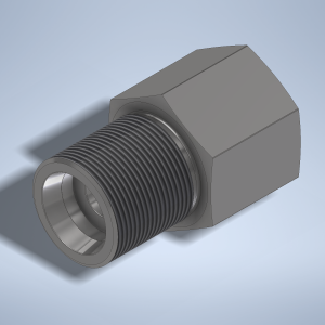 Stainless steel High Pressure Adapter M/F M30x1,5-24° to M24x1,5-F 1500 bar