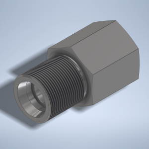Stainless steel High Pressure Adapter M/F M30x1,5-24° to M30x1,5-F 1500 bar