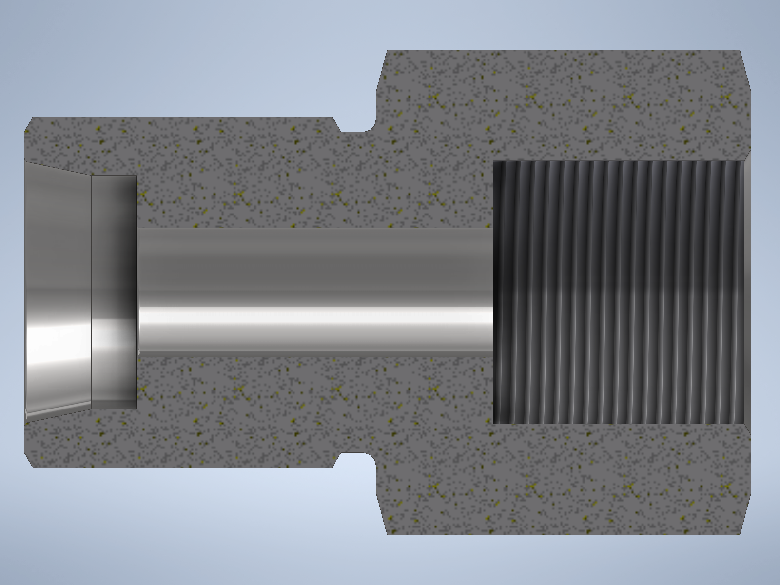 Stainless steel High Pressure Adapter M/F M30x2-24° to M24x1,5-F 1500 bar - Image 2