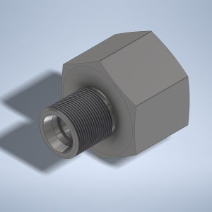 Stainless steel High Pressure Adapter M/F M30x2-24° to M42x2-F 1000 bar