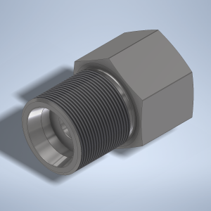 Stainless steel High Pressure Adapter M/F M36x2-24° to M26x1,5-F 1500 bar