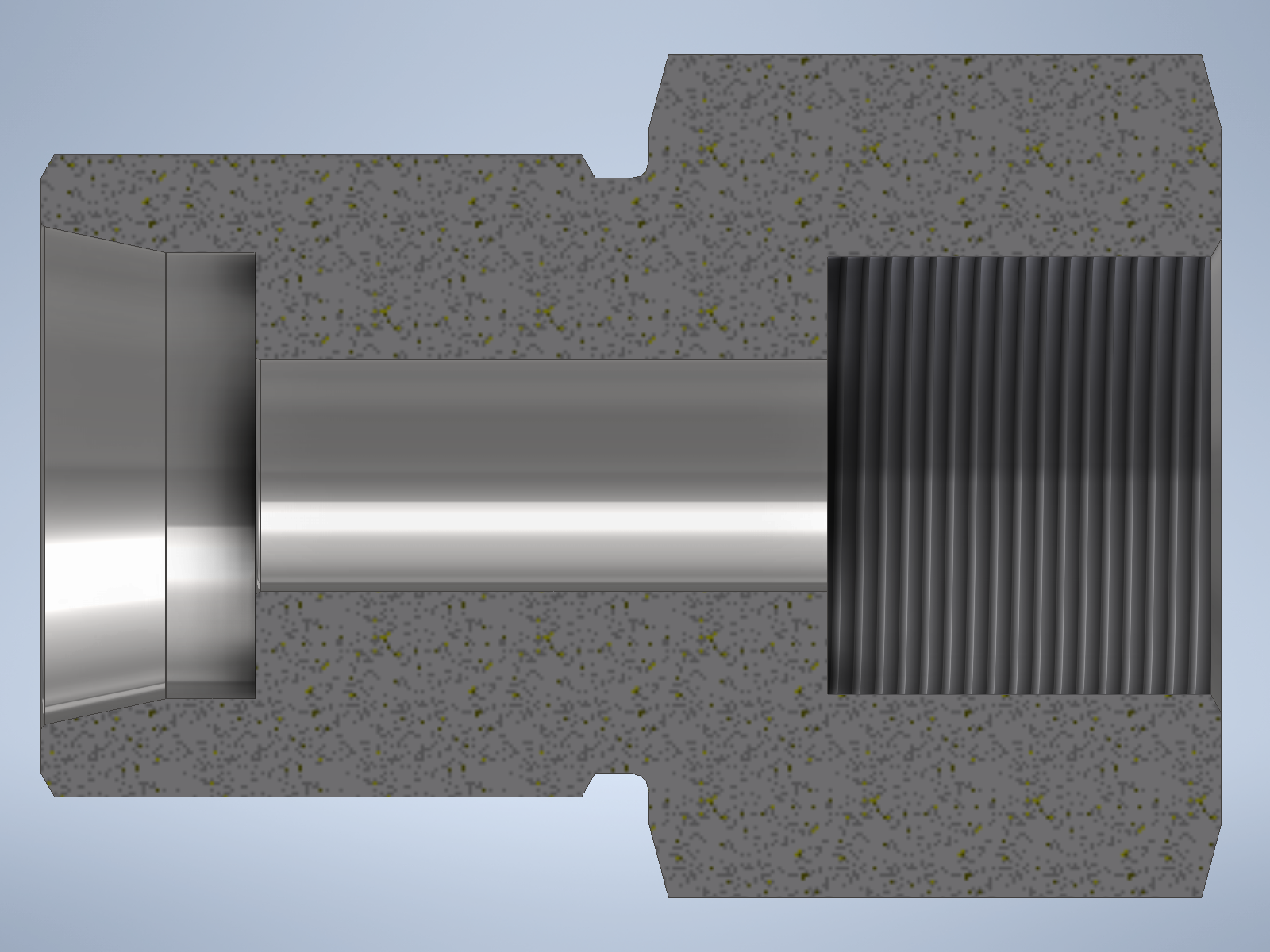 Stainless steel High Pressure Adapter M/F M36x2-24° to M26x1,5-F 1500 bar - Image 2