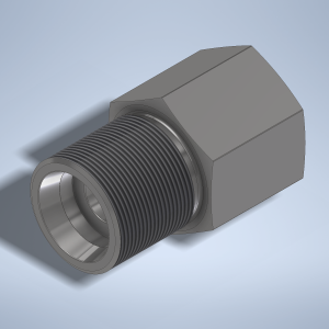 Stainless steel High Pressure Adapter M/F M36x2-24° to M30x1,5-F 1500 bar