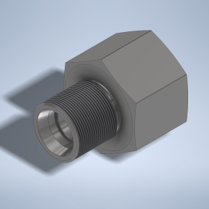 Stainless steel High Pressure Adapter M/F M36x2-24° to M38x1,5-F 1000 bar
