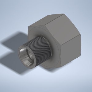 Stainless steel High Pressure Adapter M/F M36x2-24° to M45x1,5-F 1000 bar