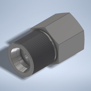 Stainless steel High Pressure Adapter M/F M38x1,5-24° to M30x2-F 1000 bar