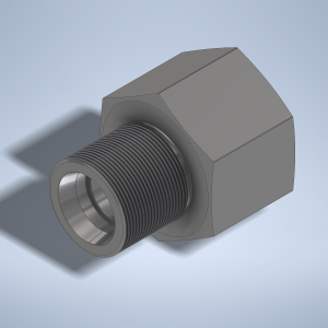 Stainless steel High Pressure Adapter M/F M38x1,5-24° to M42x2-F 1000 bar