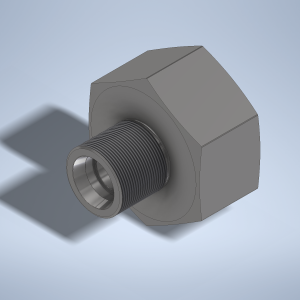 Stainless steel High Pressure Adapter M/F M38x1,5-24° to M52x1,5-F 1000 bar