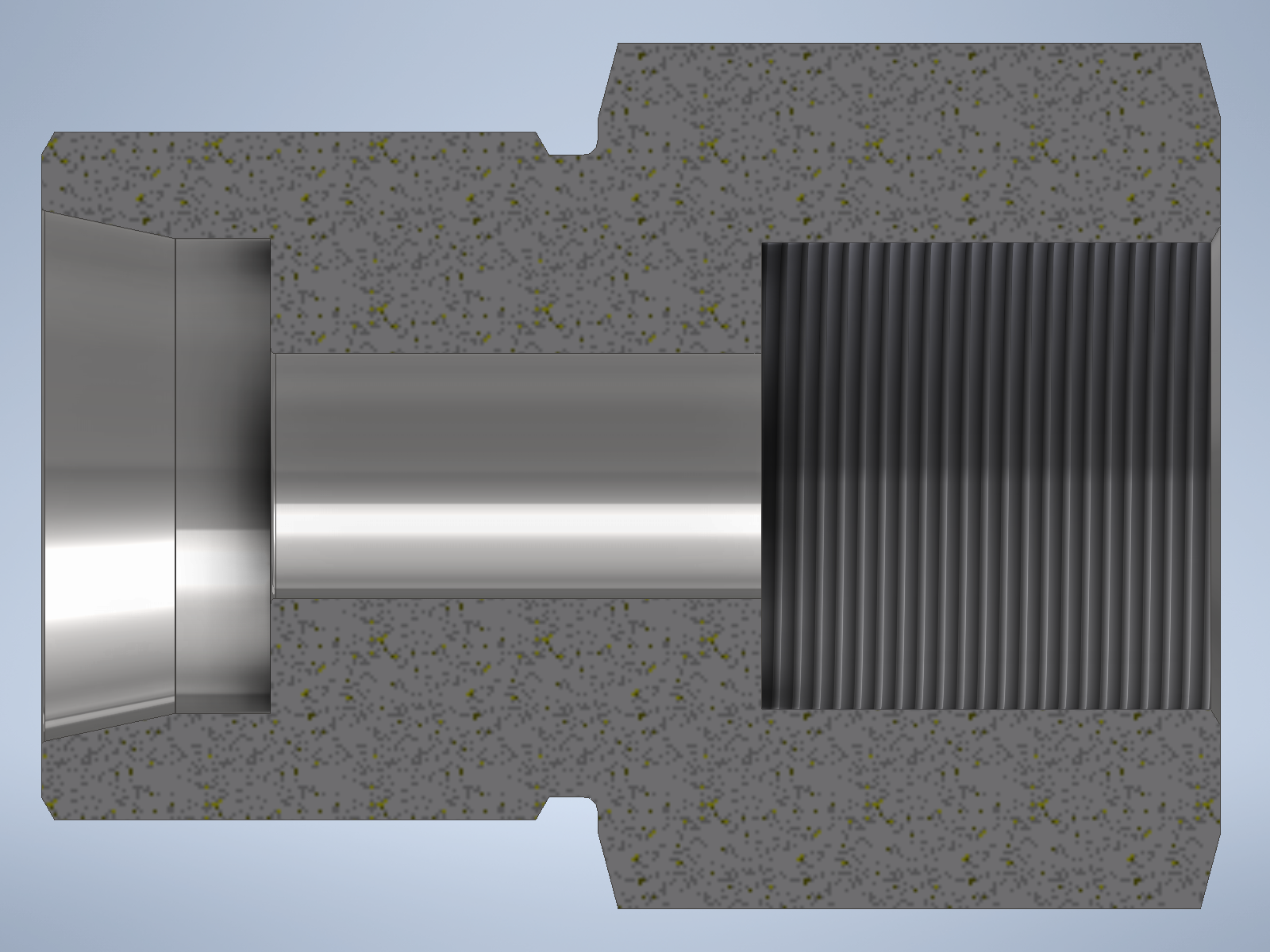 Stainless steel High Pressure Adapter M/F M42x2-24° to M30x1,5-F 1000 bar - Image 2