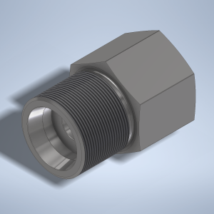 Stainless steel High Pressure Adapter M/F M42x2-24° to M30x2-F 1000 bar