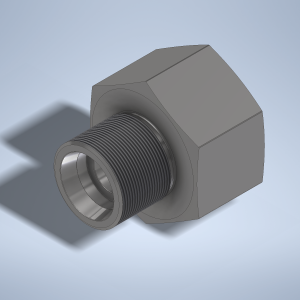 Stainless steel High Pressure Adapter M/F M42x2-24° to M45x2-F 1000 bar