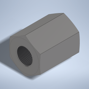 Stainless steel High Pressure Adapter F/F M22x1,5-F to M24x1,5-F 1500 bar