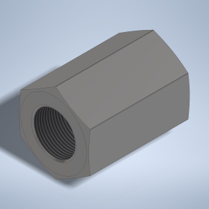 Stainless steel High Pressure Adapter F/F M26x1,5-F to M30x2-F 1500 bar