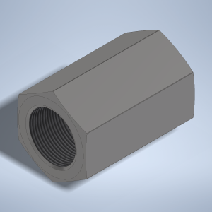 Stainless steel High Pressure Adapter F/F M30x2-F to M30x2-F 1500 bar